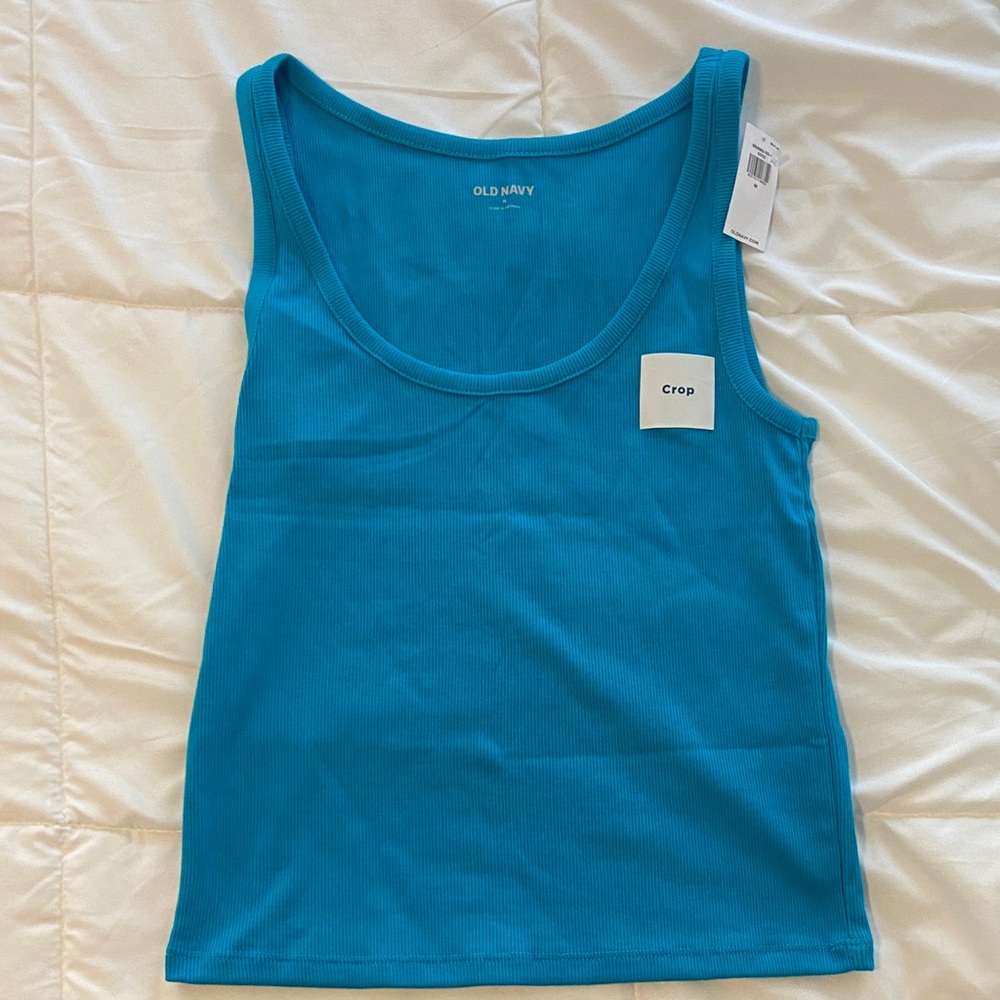 Old Navy Women's Vibrant Blue Crop Top